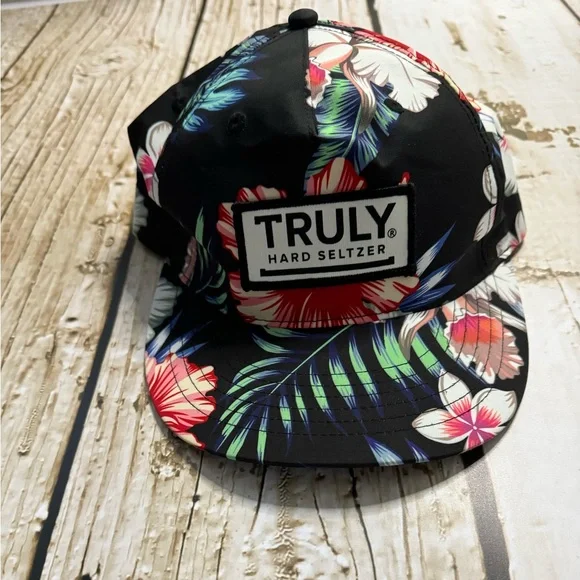 Truly SnapBack Never Worn NEW NWT Truly Hard Seltzer Trucker Hat - Aqua Blue White  main image 2
